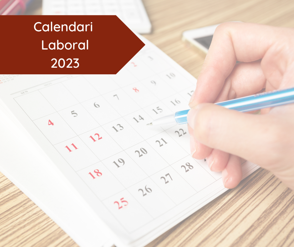 Calendari Laboral 2023 | Ajuntament D'Alacant