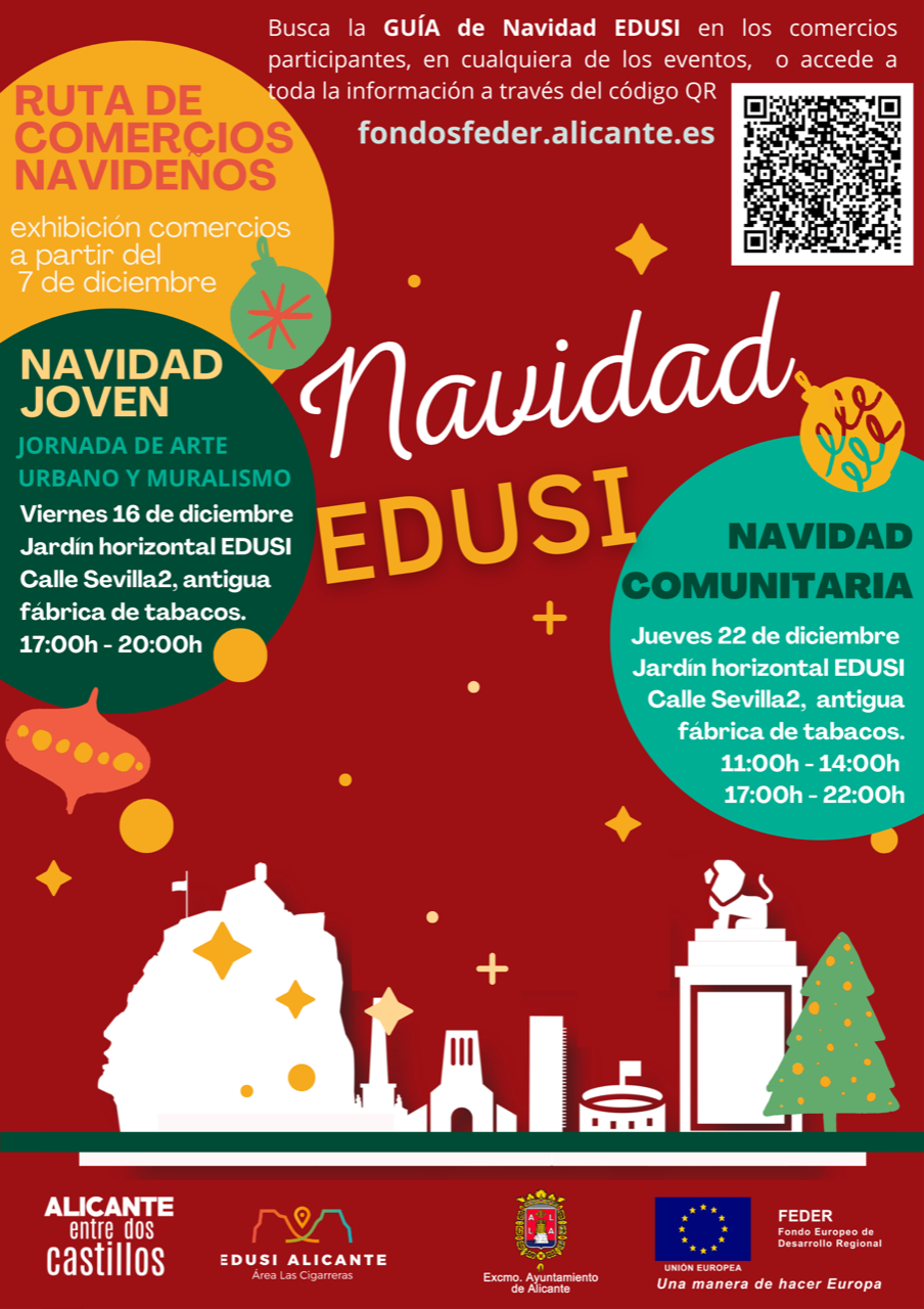 Natale Edusi offers two weeks of activities with urban art and solidarity collections