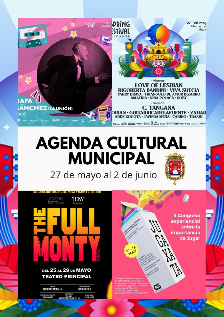 Agenda Cultural Municipal del 27 de mayo al 2 de junio