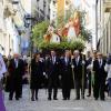 Barcala asiste a la Bendición de Palmas en Santa María y desfila con la Virgen de la Paz