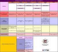 Agenda semanal actividades Centro 14