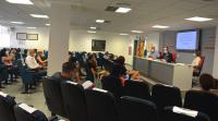 Una de las reuniones de ayer, coordinada por el concejal Antonio Peral 