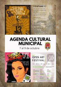 Agenda Cultural Municipal del 7 al 9 de octubre