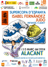 Cartell de la Supercopa de Judo Jsabel Fernández Infantil i cadet 2024