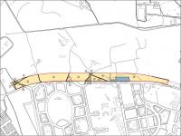 Plano de la expropiación para completar el tramo de la Vía Parque