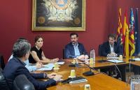 Los concejales de Movilidad Urbana de Alicante y Elche, Carlos de Juan y Claudio Guilabert