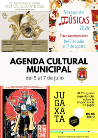 Agenda Municipal de Cultura y Ocio del 5 al 7 de julio