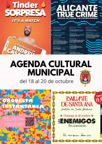 Agenda Municipal de Cultura y Ocio del 18 al 20 de octubre