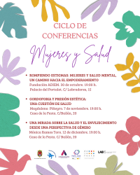 Cartel ciclo Mujeres y Salud