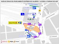 Alicante habilita el nuevo acceso al parking de Renfe por Aguilera ante las obras de la Estación Central del Tram