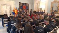 Imagen de un acto de toma de posesión de nuevos Agentes de policía Local en el Ayuntamiento de Alicante.