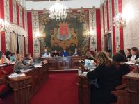 Consejo Local de Igualdad, celebrado en el Salón Azul del Ayuntamiento de Alicante.