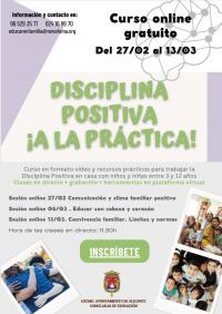 Curso online "DISCIPLINA POSITIVA ¡A LA PRÁCTICA!