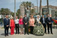 Imagen del acto  inauguración en 2022 del Monumento de los Santos Ángeles Custodios en homenaje a CNP