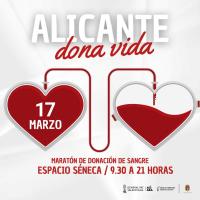 Maratón de donaciones de sangre ‘Alicante dona vida’