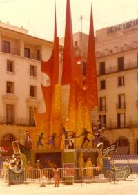 Foguera Plaça del Ajuntament, 1978