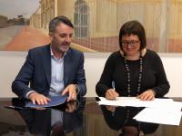 Signatura del conveni ALDES-Llançadora