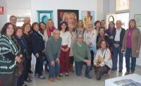 Parte del grupo que participó en el acto de inauguración