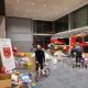 Bomberos de Alicante en el acto de entrega de las aportaciones solidarias