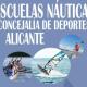Cartel escuelas náuticas Alicante