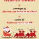 Cartel aperturas Mercados Municipales de Alicante en Navidad